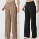 Trendy high-rise bell-bottoms with high-waisted bootcut trousers, jeans, pant & palazzo for women Combo of 2